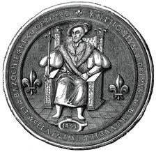 Seal of the 'King' of the Basoche, 16th century (1870). Artist: Unknown