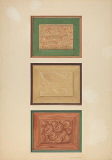 Zoar Door Panels, c. 1937. Creator: Fritz Boehmer.