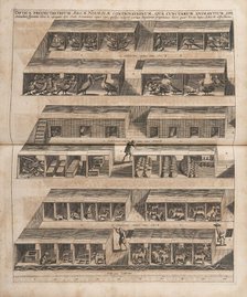 Noah's Ark (Arca Noë), 1675. Creator: Kircher, Athanasius (1602-1680).