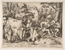 The Dirty Bride or the Marriage of Mopsus and Nisa, 1570. Creator: Pieter van der Heyden.