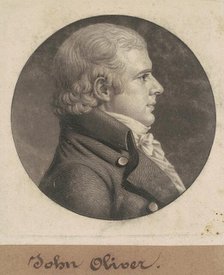 John Oliver, 1803. Creator: Charles Balthazar Julien Févret de Saint-Mémin.