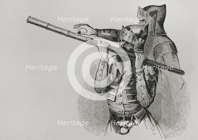 Hand cannon, 15th century, (1877).  Creator: Unknown.