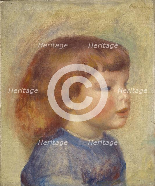 Tête d'enfant (Head of a child), c. 1906. Creator: Renoir, Pierre Auguste (1841-1919).