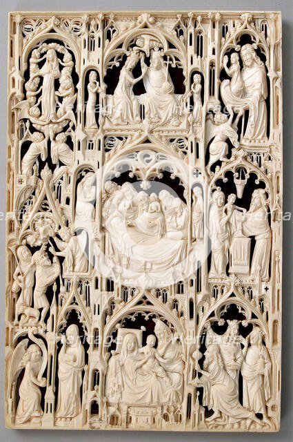 Leaf from a Diptych, British or French (?), 15th century (?). Creator: Unknown.