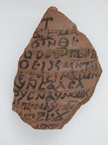 Ostrakon, Coptic, 7th century. Creator: Unknown.