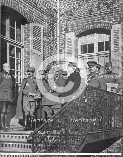 'Conferences Interalliees; Un conseil de Guerre au grand quartier general Francais', 1915 (1924). Creator: Unknown.