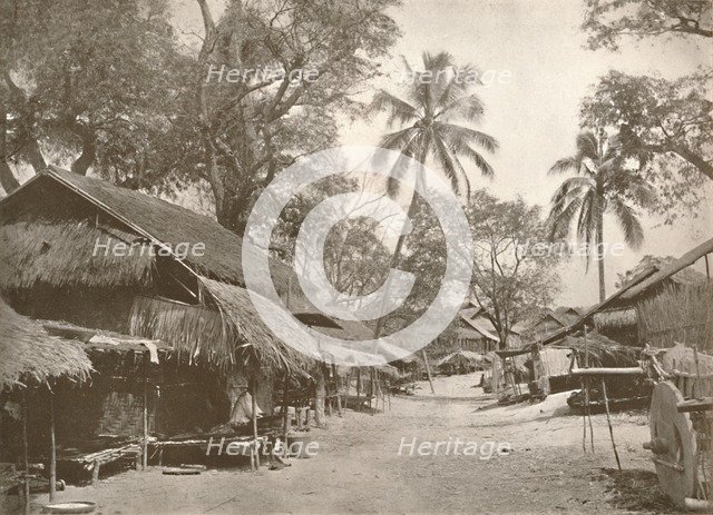 'A Typical Burmese Village Scene', 1900. Creator: Unknown.