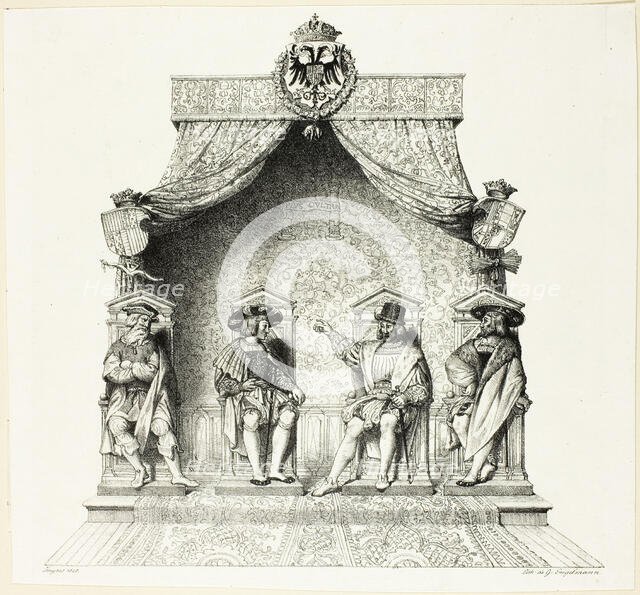 The Four Magistrates of Besançon, 1825. Creator: Jean-Auguste-Dominique Ingres.