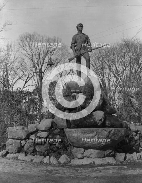 Statue of Capt. Parker, Lexington, Mass., c1902. Creator: Unknown.