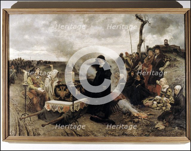 Joanna of Castile known as Joanna the Mad (1479-1555), Queen of Castile, 'Dona Joanna having a wa…