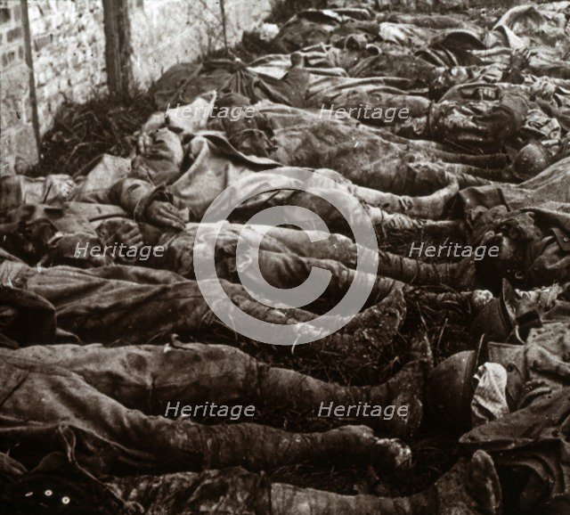 Bodies after attack, c1914-c1918. Artist: Unknown.