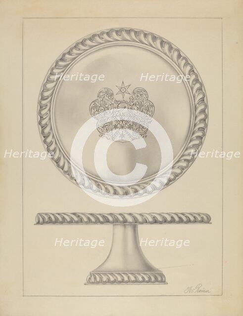 Silver Tazza, c. 1936. Creator: Horace Reina.