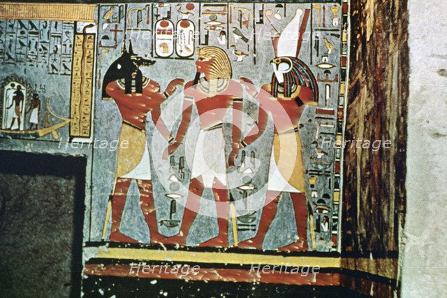 Mural from the Tombs of the Nobles, Thebes, Luxor, Egypt. Artist: Unknown