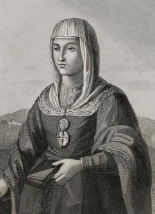 Joanna of Castile, (known as Joanna the Mad), (1479-1555), Queen of Castile (1504-1555)..., 1853. Creator: Antonio Roca Sallent.