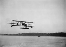 Lieutenant Theodore G. Ellyson, U.S.Navy, Testing Seaplane On Potomac, 1911. Creator: Harris & Ewing.