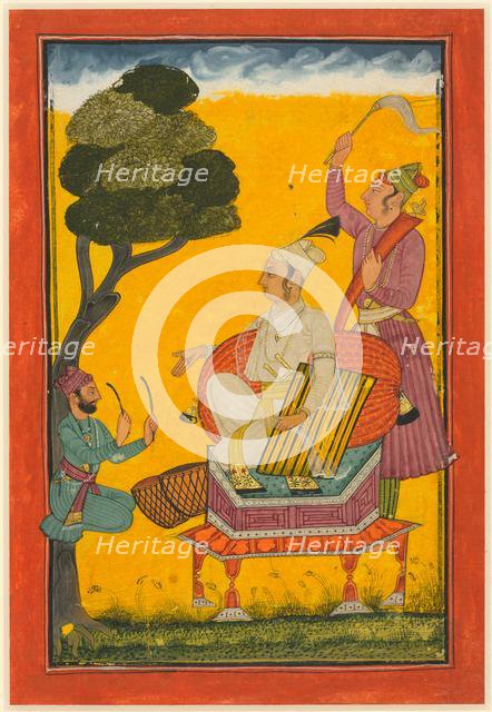 Vivaca Ragaputra, a Leaf from Ragamala Series, c. 1700-1720s. Creator: Unknown.