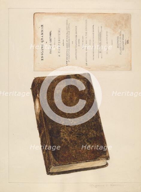 Book - English Grammar, c. 1936. Creator: Magnus S. Fossum.