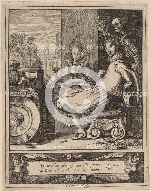 Death Taking a Couple by Surprise. Creator: Jan van de Velde II.