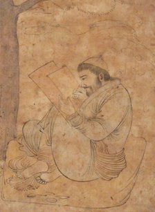 Seated Man Painting or Writing, first half 17th century. Creator: Unknown.