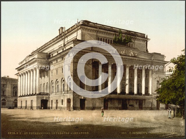 The Alexandrinsky Theatre in Saint Petersburg, 1890-1900.