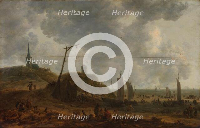 The Beach at Katwijk, 1650-1670. Creator: Adriaan van der Cabel.