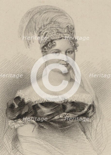 Portrait of the singer Joséphine Fodor (1789-1870), 1818. Creator: Thomson, James (1788-1850).