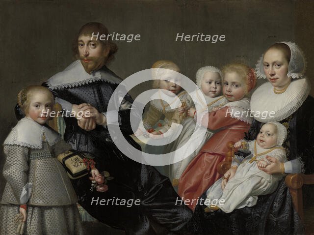 Doctor Cornelis van der Heijde and Ariaentgen Ariens de Buijser with their Children, 1639. Creator: Jan Daemen Cool.