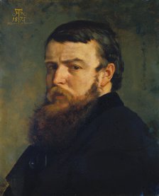 Self-Portrait from Munich, 1873. Creator: Hans Thoma.