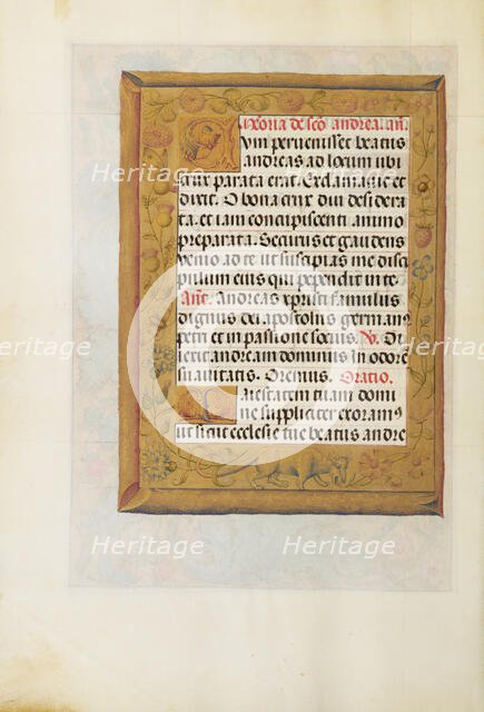 Decorated Text Page; Spinola Hours, about 1510-1520. Creator: Unknown.