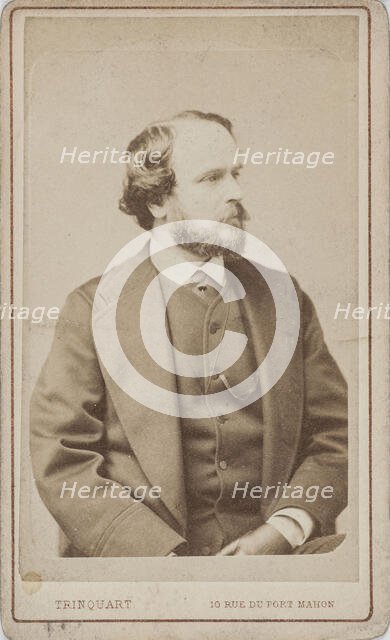 Portrait of the dancer, choreographer and ballet master Paul Taglioni (1808-1884), ca 1860. Creator: Trinquart, Antoine René (1814-1871).