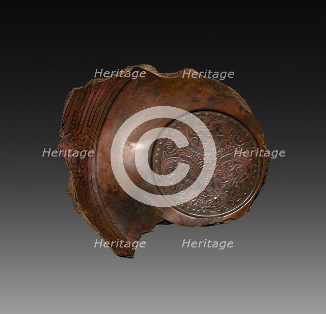 Fragment of a Lacquer Tray, 9 AD. Creator: Unknown.