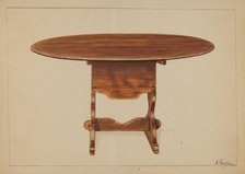 Tip Table (Hutch), c. 1936. Creator: Nicholas Gorid.