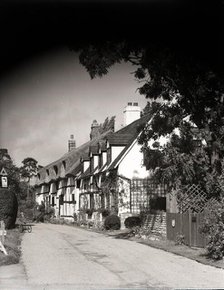 Old cottages, Shottery, Stratford-upon-Avon, Warwickshire, c1955.  Creator: Arthur Charles Kirby Ware.