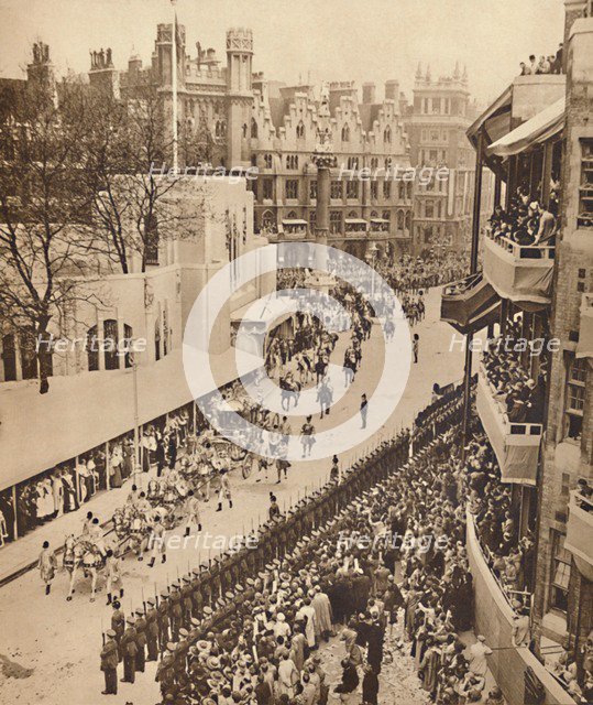 'The Golden Coach Leaves the Abbey', May 12 1937. Creator: Unknown.