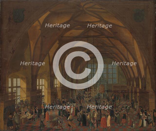 The Interior of the Vladislav Hall, Prague, after 1615. Creator: Unknown.