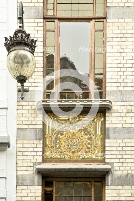 Miscellaneous Brussels art nouveau details, Belgium, c2014-c2017. Artist: Alan John Ainsworth.