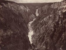 Grand Canyon of the Yellowstone and Falls, c. 1884. Creator: F. Jay Haynes.