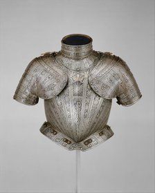 Portions of an armour for  Vincenzo Luigi di Capua (d. 1627), Italian, Milan, ca. 1595. Creator: Pompeo della Cesa.