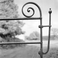 Wrought iron latch of a farm gate, c1945-c1980. Artist: Eric de Maré.