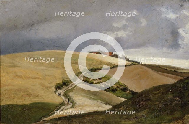 The Tempest, Motive from Germany, 1868. Creator: Hjalmar Munsterhjelm.