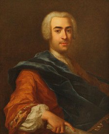Portrait of the conductor and composer Francesco Araja (1709-1770), Mid of the 18th cen. Creator: Frankart, Johann Balthasar (1711-1743).