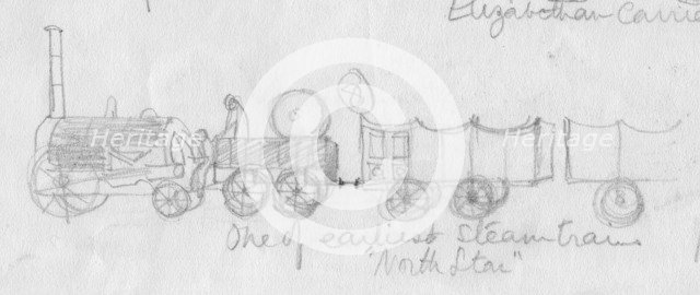 'North Star', one of the earliest steam trains, c1950.  Creator: Shirley Markham.