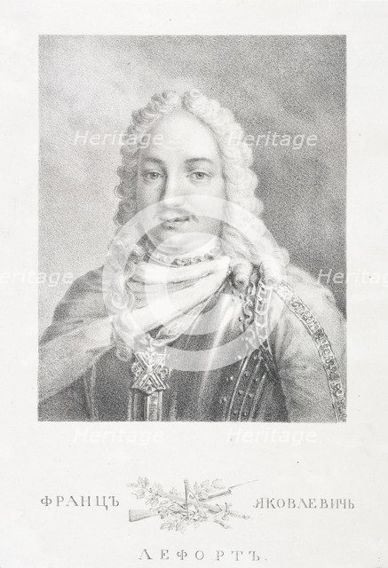 Portrait of general admiral François Lefort (1656-1699).