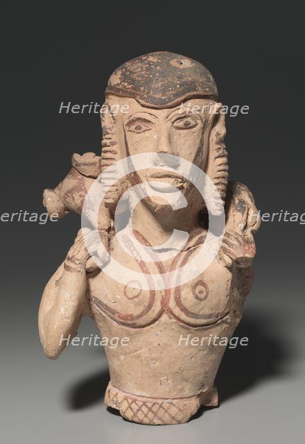 Kriophoros (Ram-Bearer), Statuette, 650-600 BC. Creator: Unknown.