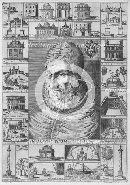 Portrait of Sixtus V, ca. 1589., ca. 1589. Creator: Nicolaus van Aelst.