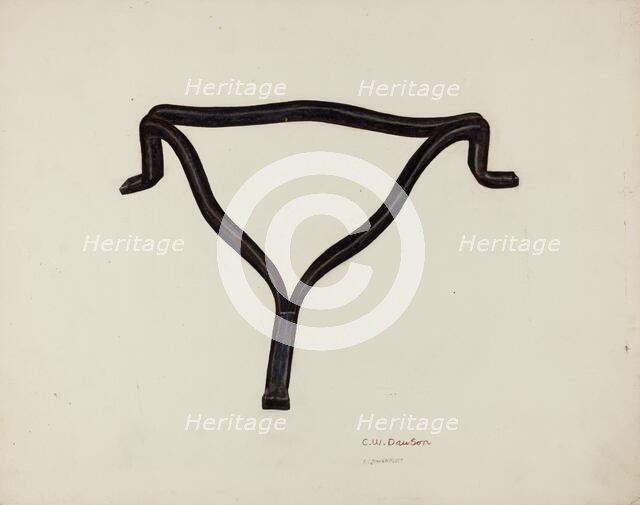 Trivet, c. 1942. Creator: Clarence W Dawson.