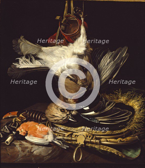 Still Life with a dead Jay, late 17th century. Artist: Isaac Derues.