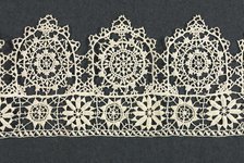 Needlepoint (Reticella) Lace Insertion and Edging, second half of 16th century. Creator: Unknown.