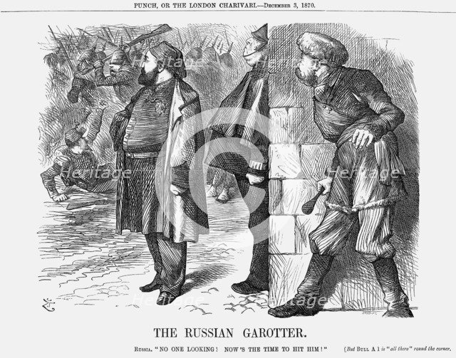 'The Russian Garotter', 1870. Artist: Joseph Swain