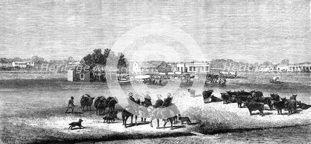 The Revolt in the Transvaal: the Market-Square, Potchefstroom, 1881. Creator: Unknown.